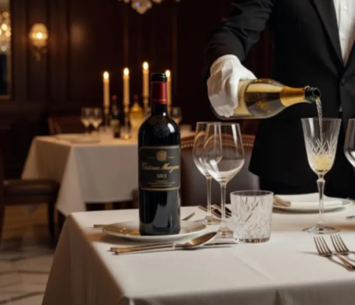 Prémium bottle service elegánsan szervírozott italokkal